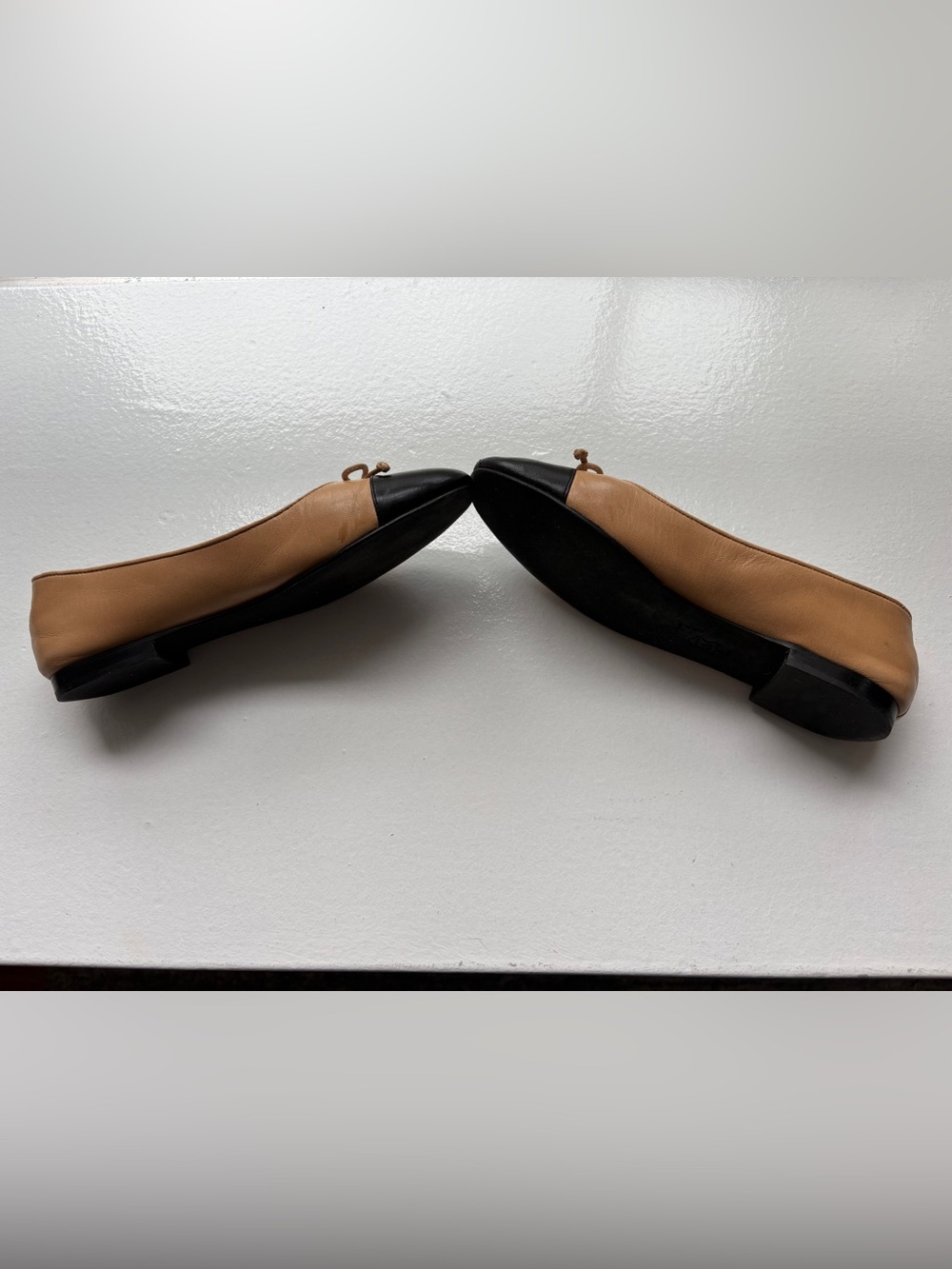 Tory Burch Cap-Toe Ballet Flats / Ginger Shortbread / 7.5 - Picture 2 of 8